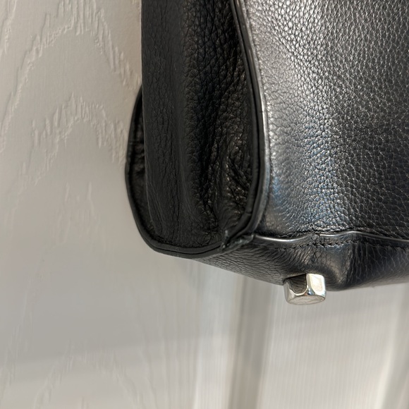 Rebecca Minkoff Saffiano Black Leather Tote Bag - Picture 7 of 14